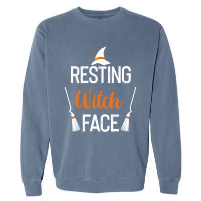 Resting Witch Face Great Gift Garment-Dyed Sweatshirt