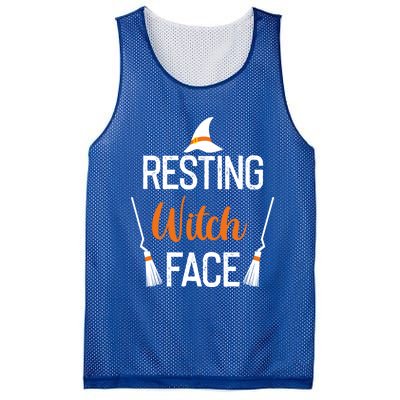 Resting Witch Face Great Gift Mesh Reversible Basketball Jersey Tank