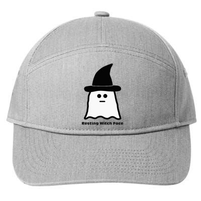 Resting Witch Face Funny Ghost Halloween 7-Panel Snapback Hat