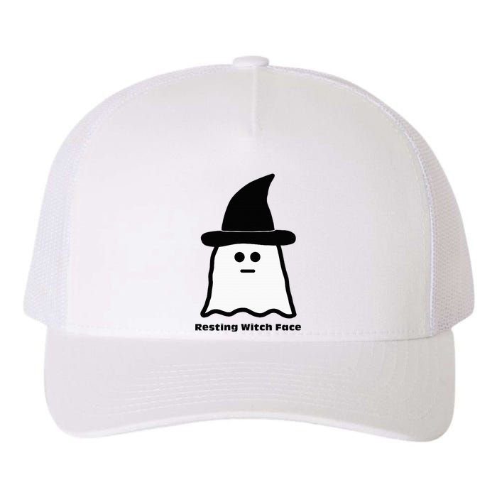 Resting Witch Face Funny Ghost Halloween Yupoong Adult 5-Panel Trucker Hat