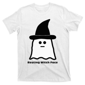 Resting Witch Face Funny Ghost Halloween T-Shirt