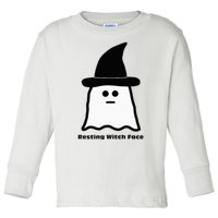 Resting Witch Face Funny Ghost Halloween Toddler Long Sleeve Shirt