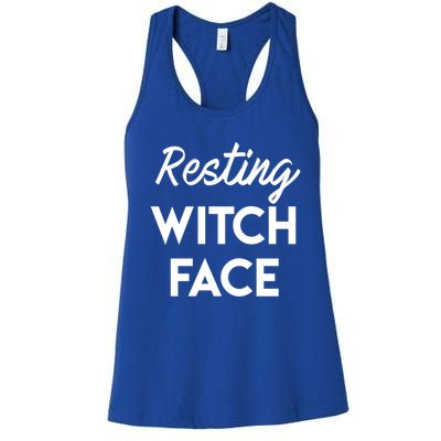 Resting Witch Face Cute Gift Women's Racerback Tank