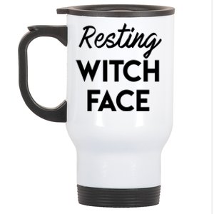 Resting Witch Face Cute Gift Stainless Steel Travel Mug