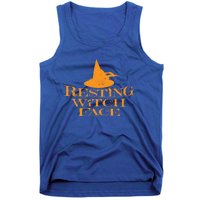 Resting Witch Face Orange Witch Hat Cute Gift Tank Top