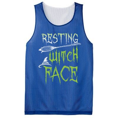 Resting Witch Face Party Gift Mesh Reversible Basketball Jersey Tank