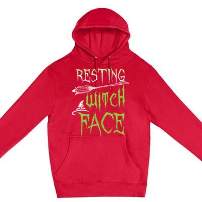 Resting Witch Face Party Gift Premium Pullover Hoodie