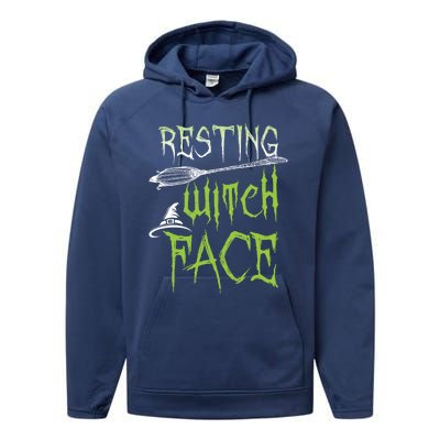 Resting Witch Face Party Gift Performance Fleece Hoodie