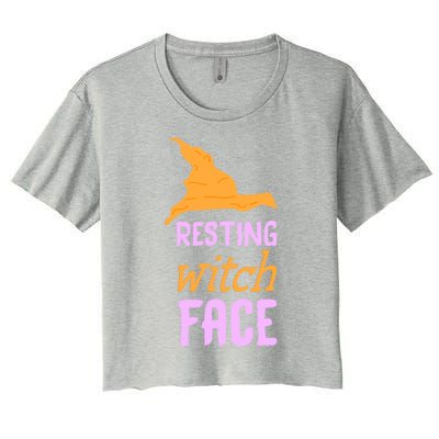 Resting Witch Face Gift Women's Crop Top Tee