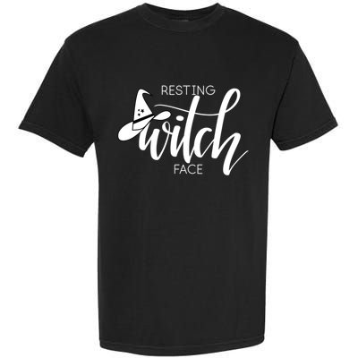 Resting Witch Face With Witch Hat Funny Halloween Design Funny Gift Garment-Dyed Heavyweight T-Shirt