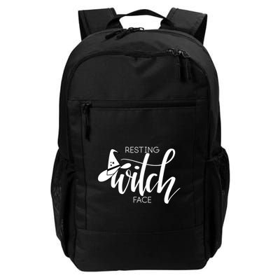 Resting Witch Face With Witch Hat Funny Halloween Design Funny Gift Backpack