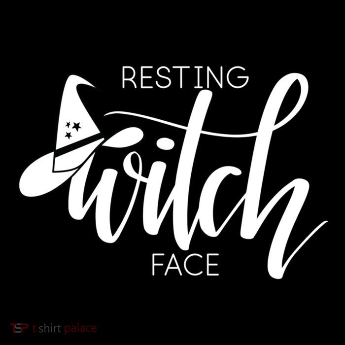 Resting Witch Face With Witch Hat Funny Halloween Design Funny Gift Sustainable Bucket Hat
