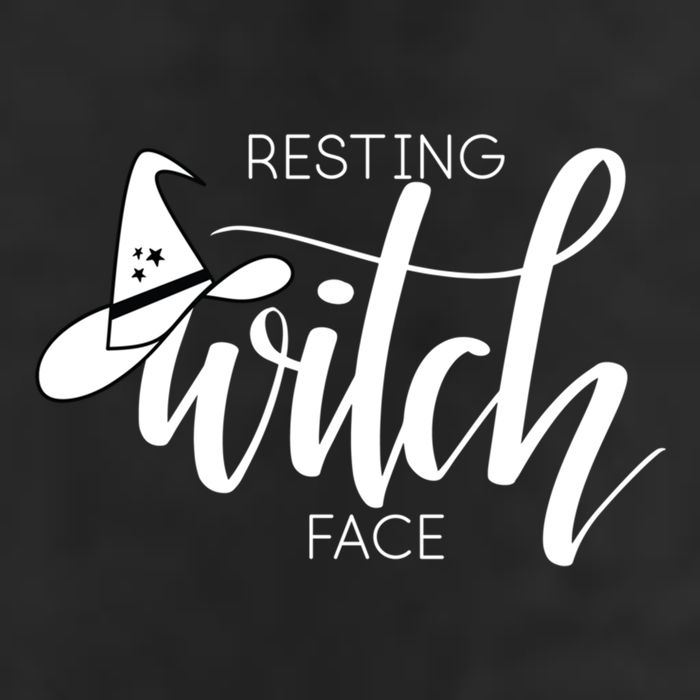 Resting Witch Face With Witch Hat Funny Halloween Design Funny Gift Adult Drive Performance Visor