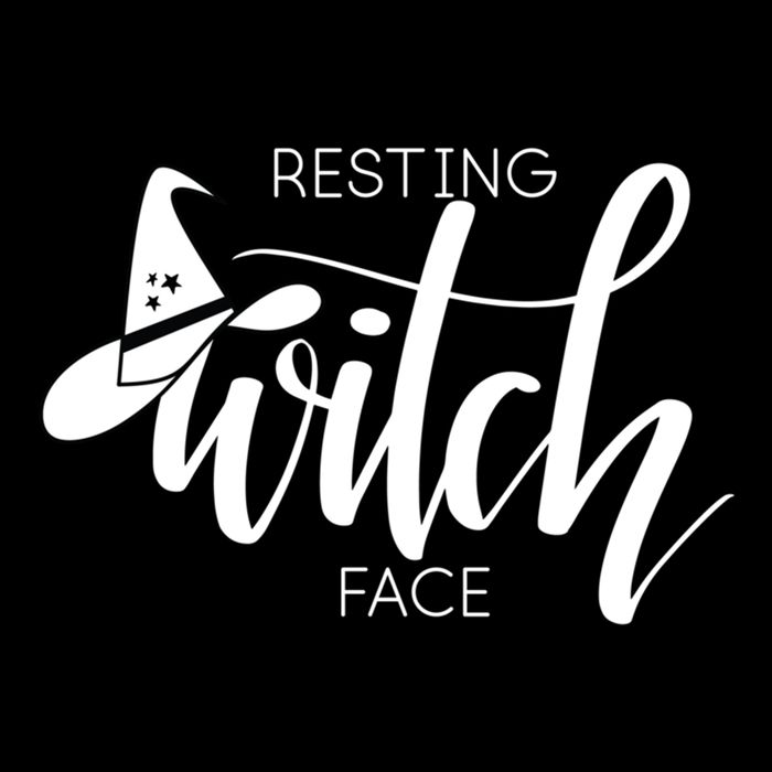 Resting Witch Face With Witch Hat Funny Halloween Design Funny Gift Cooling Performance Long Sleeve Crew