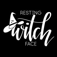 Resting Witch Face With Witch Hat Funny Halloween Design Funny Gift Wool Snapback Cap