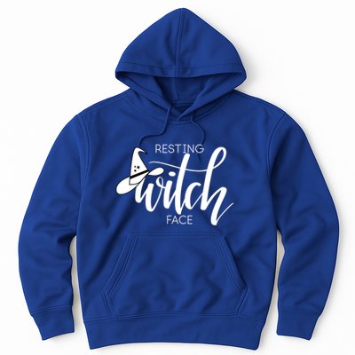 Resting Witch Face With Witch Hat Funny Halloween Design Funny Gift Hoodie