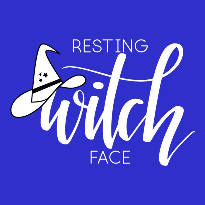 Resting Witch Face With Witch Hat Funny Halloween Design Funny Gift 16 in Basic Backpack