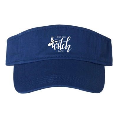 Resting Witch Face With Witch Hat Funny Halloween Design Funny Gift Visor