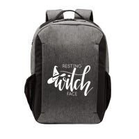 Resting Witch Face With Witch Hat Funny Halloween Design Funny Gift Vector Backpack