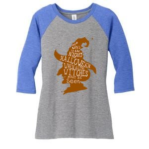 Resting Witch Face Meaningful Gift Broomstick Funny Spooky Party Cute Gift Women's Tri-Blend 3/4-Sleeve Raglan Shirt