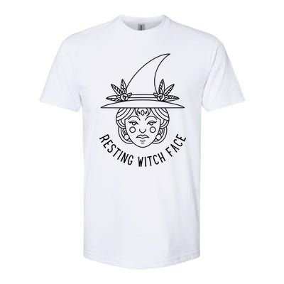 Resting Witch Face: Minimalist Witch Design Gift Softstyle® CVC T-Shirt