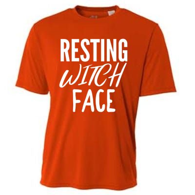 Resting Witch Face Funny Halloween Funny Gift Cooling Performance Crew T-Shirt