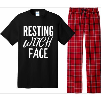 Resting Witch Face Funny Halloween Funny Gift Pajama Set