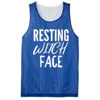 Resting Witch Face Funny Halloween Funny Gift Mesh Reversible Basketball Jersey Tank