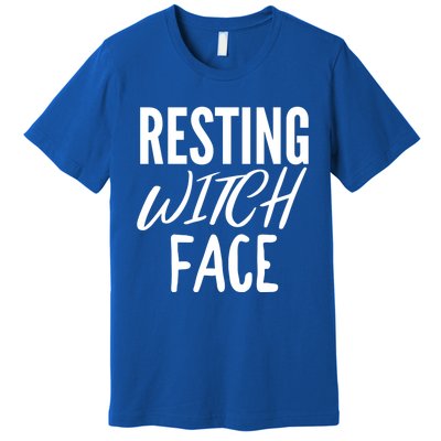 Resting Witch Face Funny Halloween Funny Gift Premium T-Shirt