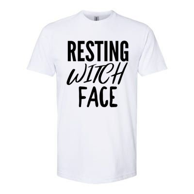 Resting Witch Face Funny Halloween Funny Gift Softstyle CVC T-Shirt