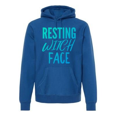 Resting Witch Face Funny Halloween Funny Gift Premium Hoodie