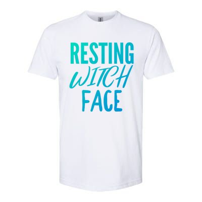 Resting Witch Face Funny Halloween Funny Gift Softstyle CVC T-Shirt