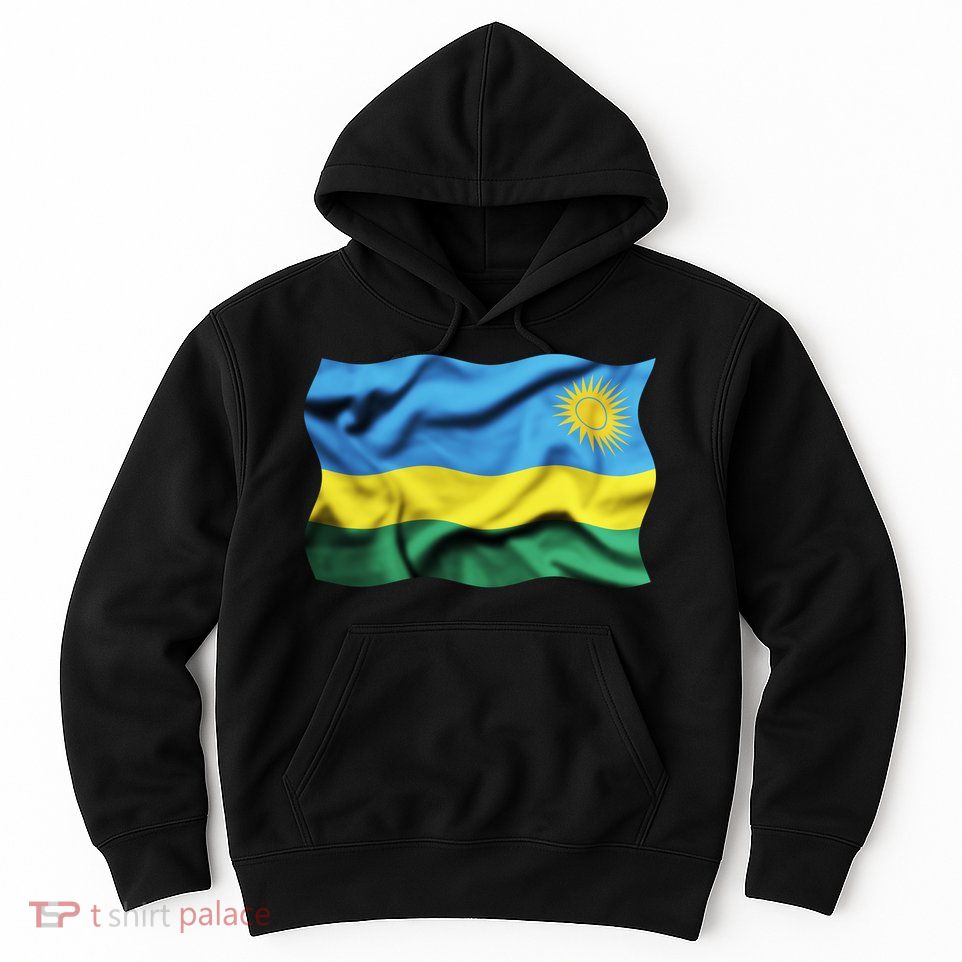Rwanda Wavey Flag Hoodie