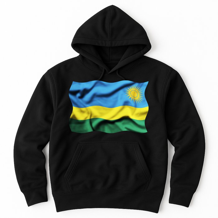 Rwanda Wavey Flag Hoodie