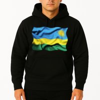 Rwanda Wavey Flag Hoodie