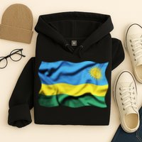 Rwanda Wavey Flag Hoodie