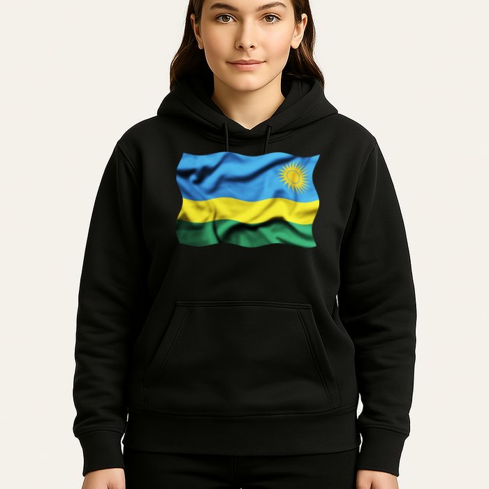 Rwanda Wavey Flag Hoodie