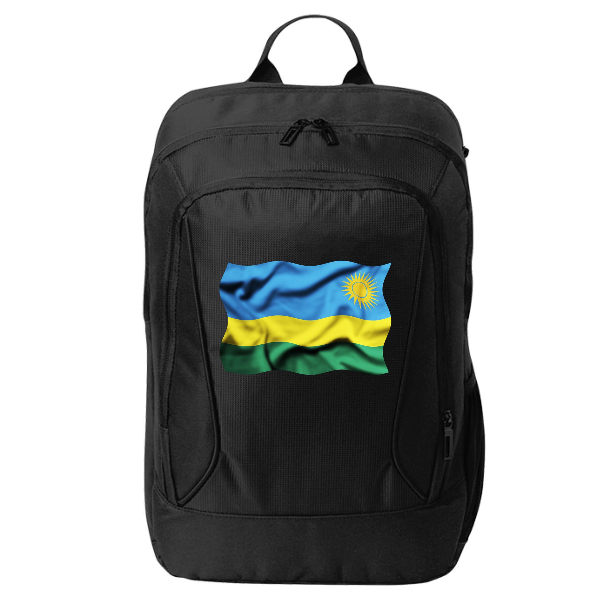 Rwanda Wavey Flag City Backpack