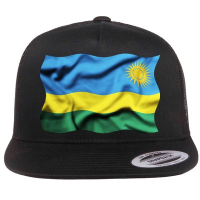 Rwanda Wavey Flag Flatbill Hat