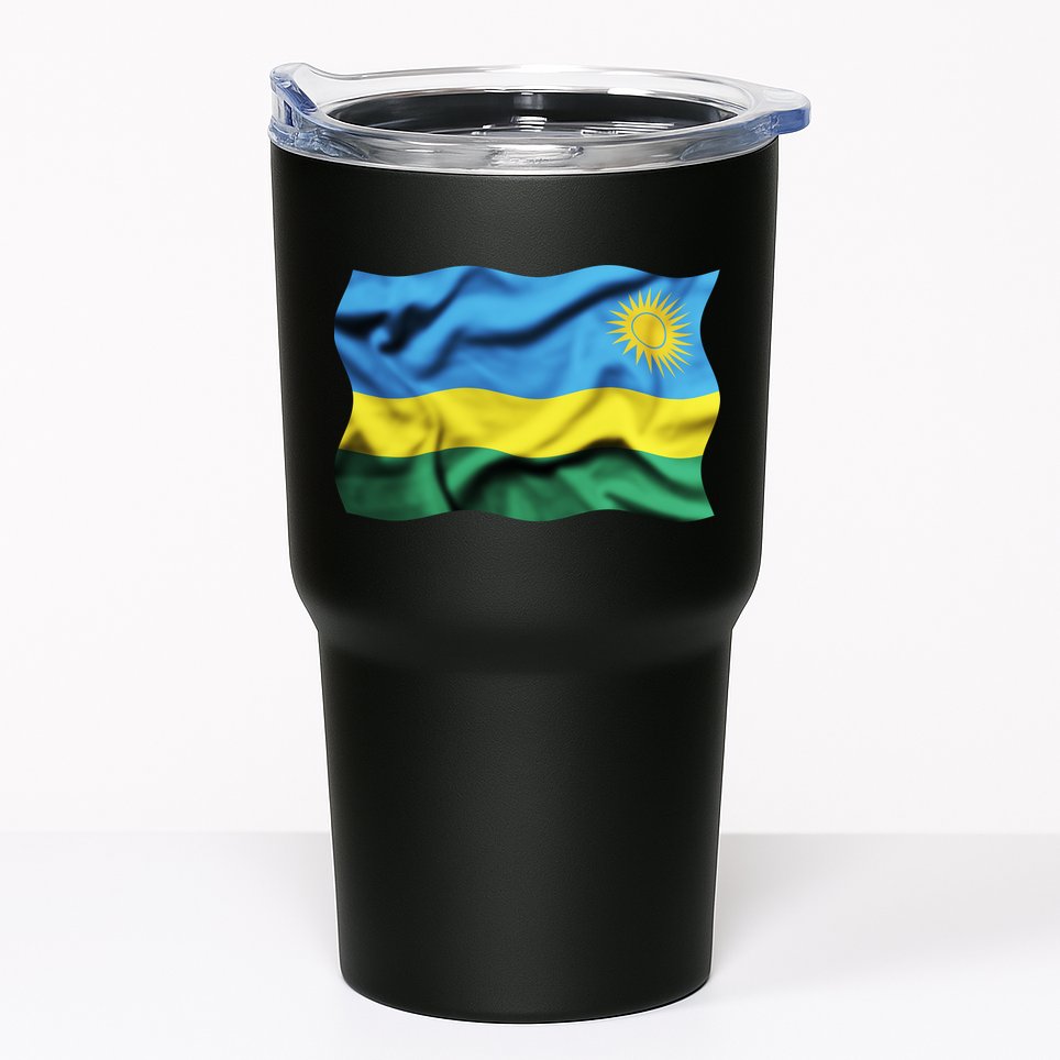 Rwanda Wavey Flag Tumbler