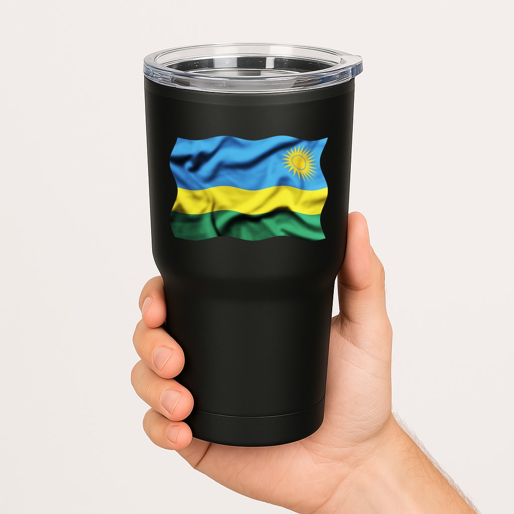 Rwanda Wavey Flag Tumbler