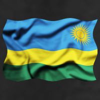 Rwanda Wavey Flag Golf Towel
