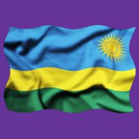 Rwanda Wavey Flag Tall T-Shirt