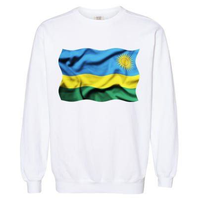 Rwanda Wavey Flag Garment-Dyed Sweatshirt