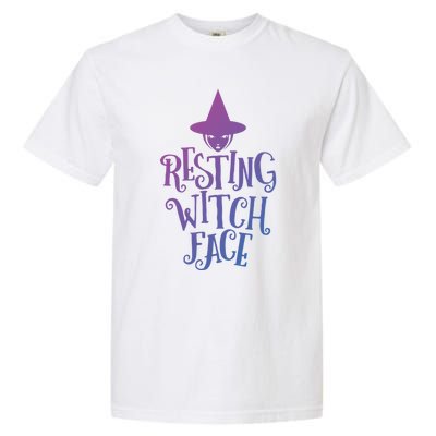 Resting Witch Face Funny Halloween Cool Gift Garment-Dyed Heavyweight T-Shirt