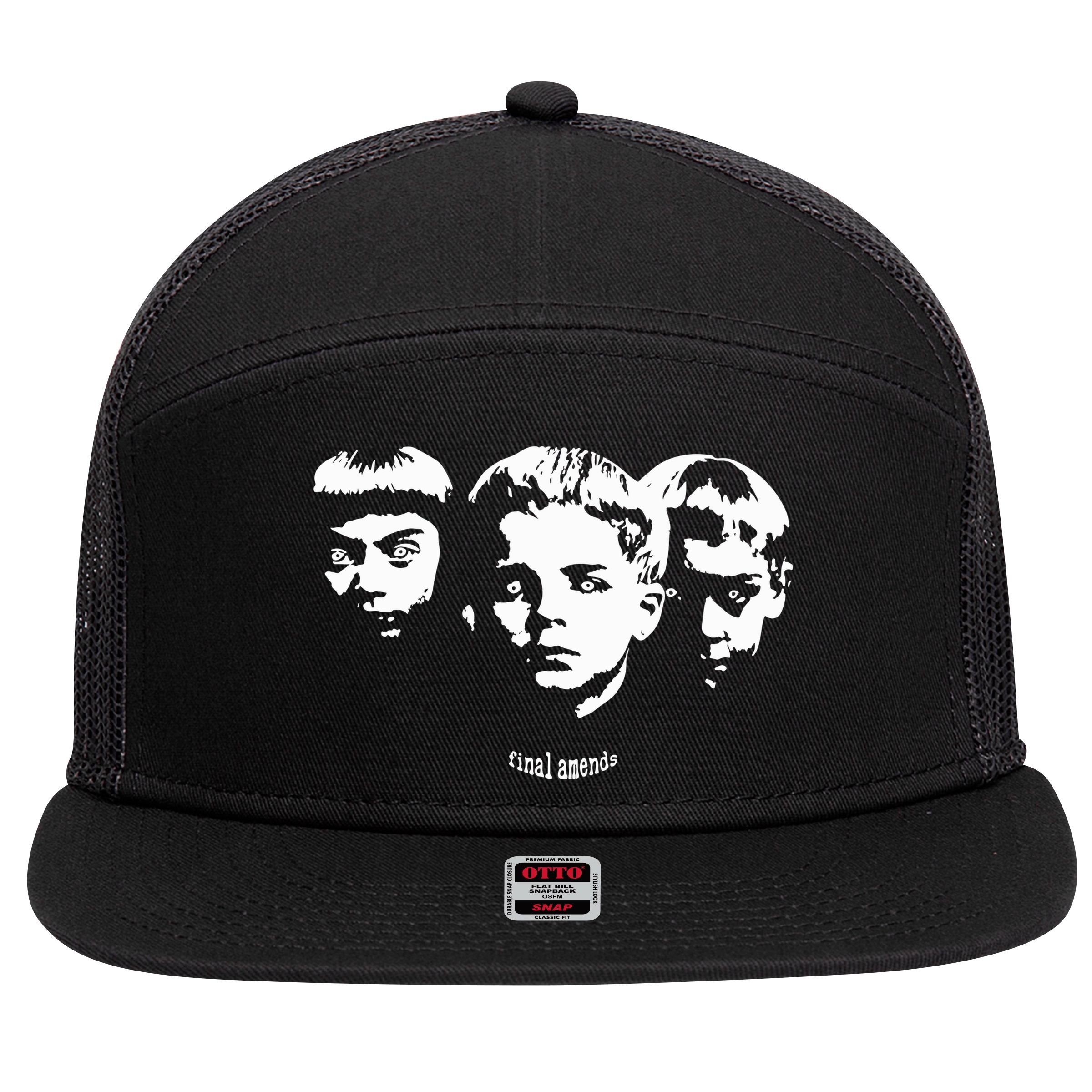 Rulaempire Wearing Final Amends The Eyes Will Paralyze 7 Panel Mesh Trucker Snapback Hat