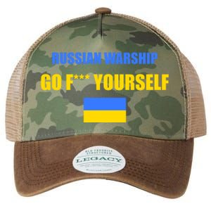 Russian Warship Go F Yourself Ukraine Support Strong Peace Legacy Tie Dye Trucker Hat