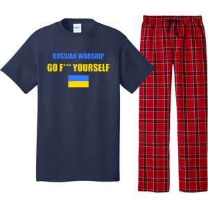 Russian Warship Go F Yourself Ukraine Support Strong Peace Pajama Set