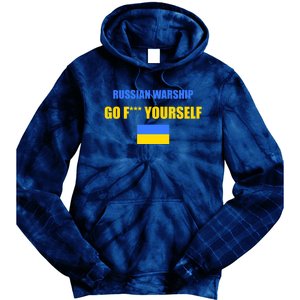 Russian Warship Go F Yourself Ukraine Support Strong Peace Tie Dye Hoodie