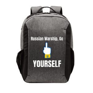 Russian Warship Go F**K Yourself Middle Finger Ukraine Vector Backpack